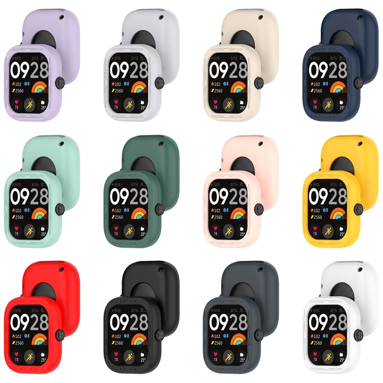 For Redmi Watch 4 Silicone Smart Watch Protective Case(Black) - Watch Cases by PMC TechLife | Online Shopping South Africa | PMC TechLife | Buy Now Pay Later Mobicred