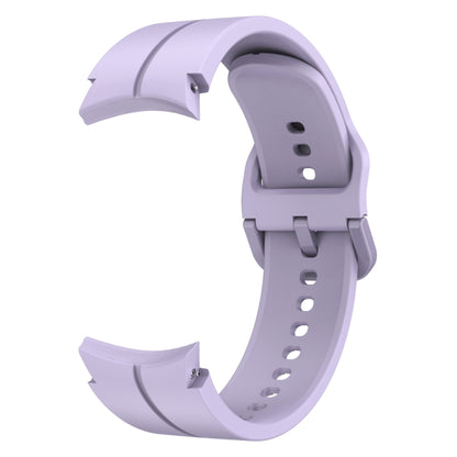 For Samsung Galaxy Watch 6 / 6 Classic Colorful Buckle Silicone Watch Band(Purple) - Watch Bands by PMC Jewellery | Online Shopping South Africa | PMC Jewellery