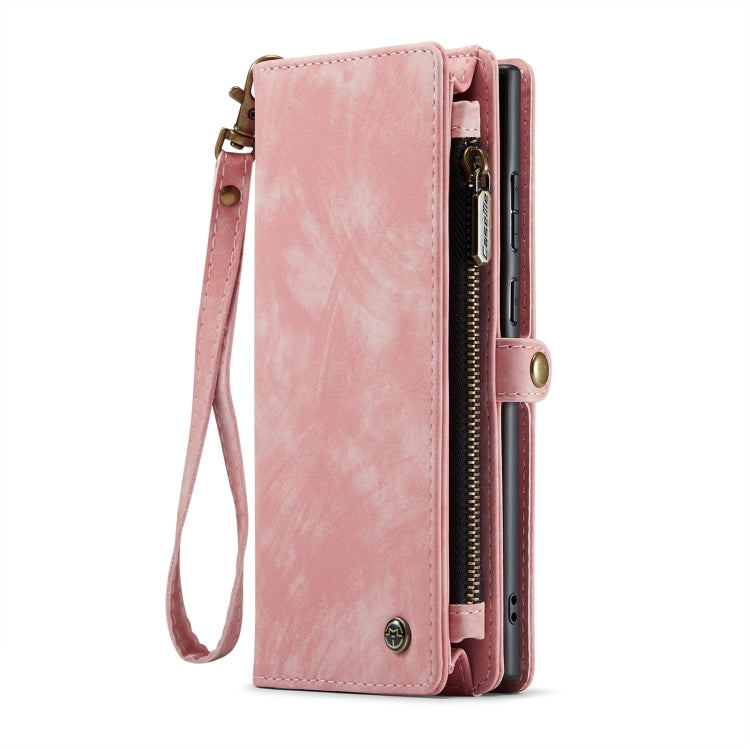 For Samsung Galaxy Note20 CaseMe-008 Detachable Multifunctional Horizontal Flip Leather Case with Card Slot & Holder & Zipper Wallet & Photo Frame (Pink) - Galaxy Note20 Cases by CaseMe | Online Shopping South Africa | PMC Jewellery | Buy Now Pay Later Mobicred