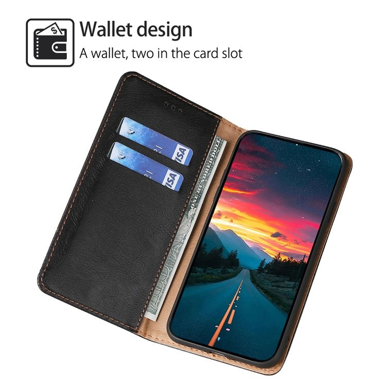 For Huawei Pura 70 Gloss Oil Solid Color Magnetic Leather Phone Case(Black) - Huawei Cases by PMC Jewellery | Online Shopping South Africa | PMC Jewellery | Buy Now Pay Later Mobicred