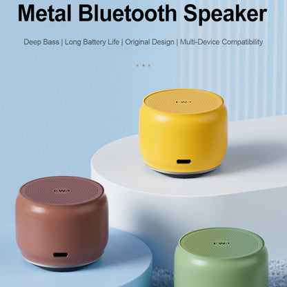 EWA A126 Mini Bluetooth 5.0 Bass Radiator Metal Speaker(Light blue) - Mini Speaker by EWA | Online Shopping South Africa | PMC Jewellery | Buy Now Pay Later Mobicred