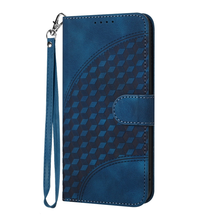 For Xiaomi Redmi K70 YX0060 Elephant Head Embossed Phone Leather Case with Lanyard(Royal Blue) - K70 Cases by PMC Jewellery | Online Shopping South Africa | PMC Jewellery | Buy Now Pay Later Mobicred