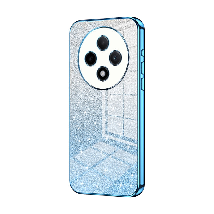 For OPPO A3 Pro Gradient Glitter Powder Electroplated Phone Case(Blue) - OPPO Cases by PMC TechLife | Online Shopping South Africa | PMC TechLife | Buy Now Pay Later Mobicred