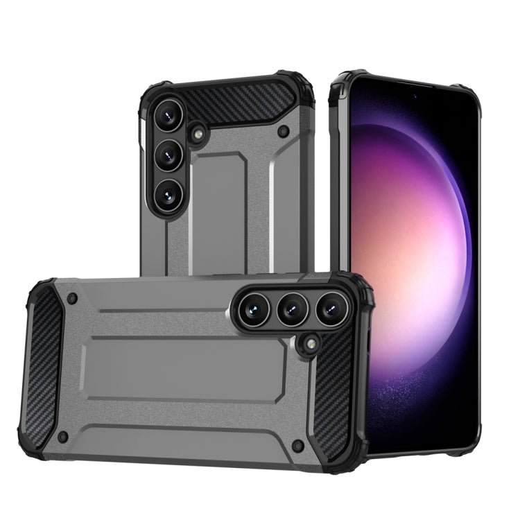 For Samsung Galaxy S24+ 5G Magic Armor TPU + PC Phone Case(Grey) - Galaxy S24+ 5G Cases by PMC TechLife | Online Shopping South Africa | PMC TechLife