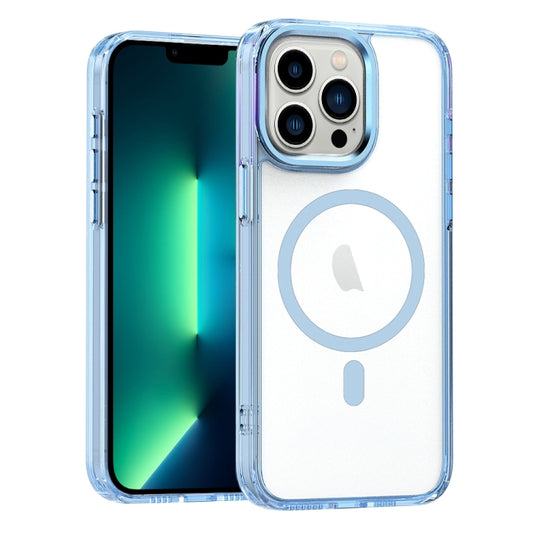 For iPhone 13 Pro Max MagSafe Magnetic Clear Phone Case(Sierra Blue) - iPhone 13 Pro Max Cases by PMC Jewellery | Online Shopping South Africa | PMC Jewellery