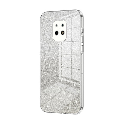 For Xiaomi Redmi 10X 5G Gradient Glitter Powder Electroplated Phone Case(Transparent) - Xiaomi Cases by PMC Jewellery | Online Shopping South Africa | PMC Jewellery | Buy Now Pay Later Mobicred