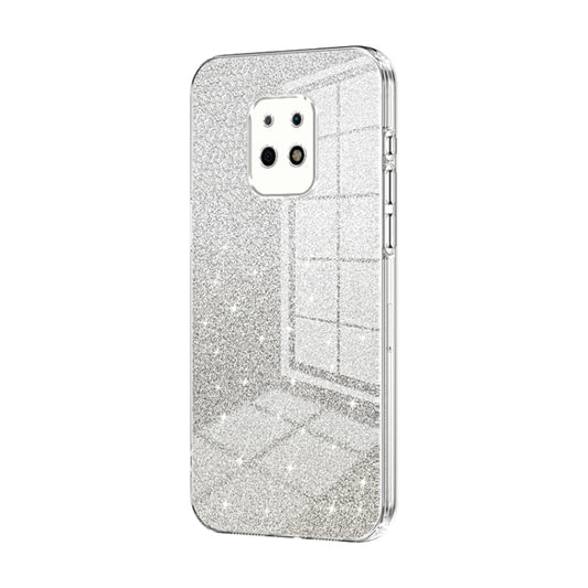 For Xiaomi Redmi 10X 5G Gradient Glitter Powder Electroplated Phone Case(Transparent) - Xiaomi Cases by PMC Jewellery | Online Shopping South Africa | PMC Jewellery | Buy Now Pay Later Mobicred