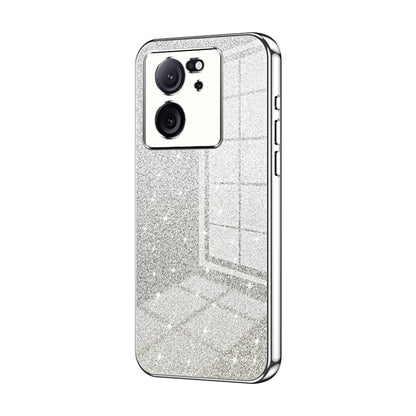 For Xiaomi Redmi K60 Ultra / Xiaomi 13T Gradient Glitter Powder Electroplated Phone Case(Silver) - Redmi K60 Ultra Cases by PMC Jewellery | Online Shopping South Africa | PMC Jewellery | Buy Now Pay Later Mobicred