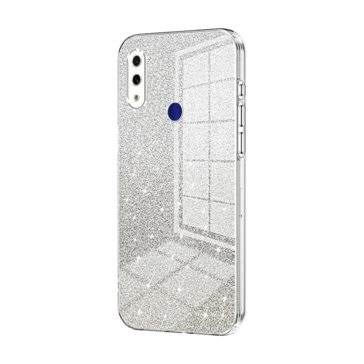 For Xiaomi Redmi Note 7 / Note 7 Pro Gradient Glitter Powder Electroplated Phone Case(Transparent) - Xiaomi Cases by PMC Jewellery | Online Shopping South Africa | PMC Jewellery | Buy Now Pay Later Mobicred