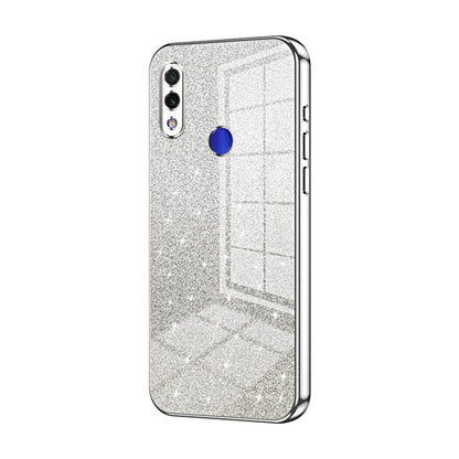 For Xiaomi Redmi Note 7 / Note 7 Pro Gradient Glitter Powder Electroplated Phone Case(Silver) - Xiaomi Cases by PMC Jewellery | Online Shopping South Africa | PMC Jewellery | Buy Now Pay Later Mobicred