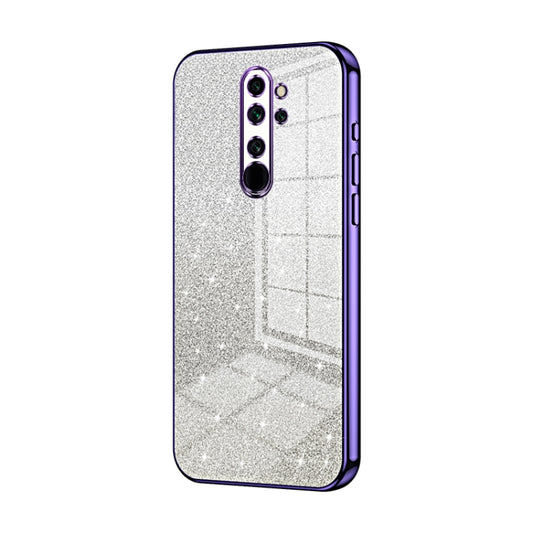 For Xiaomi Redmi Note 8 Pro Gradient Glitter Powder Electroplated Phone Case(Purple) - Xiaomi Cases by PMC Jewellery | Online Shopping South Africa | PMC Jewellery | Buy Now Pay Later Mobicred