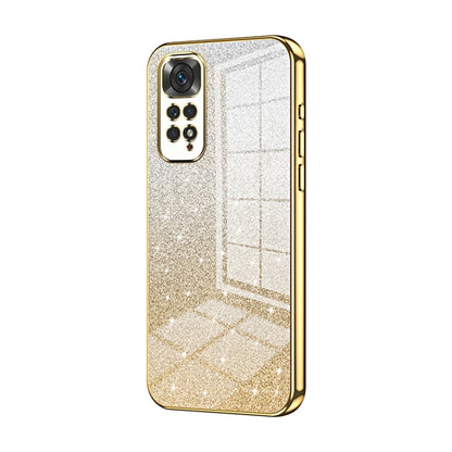 For Xiaomi Redmi Note 11 Global / Note 11S Gradient Glitter Powder Electroplated Phone Case(Gold) - Xiaomi Cases by PMC Jewellery | Online Shopping South Africa | PMC Jewellery | Buy Now Pay Later Mobicred