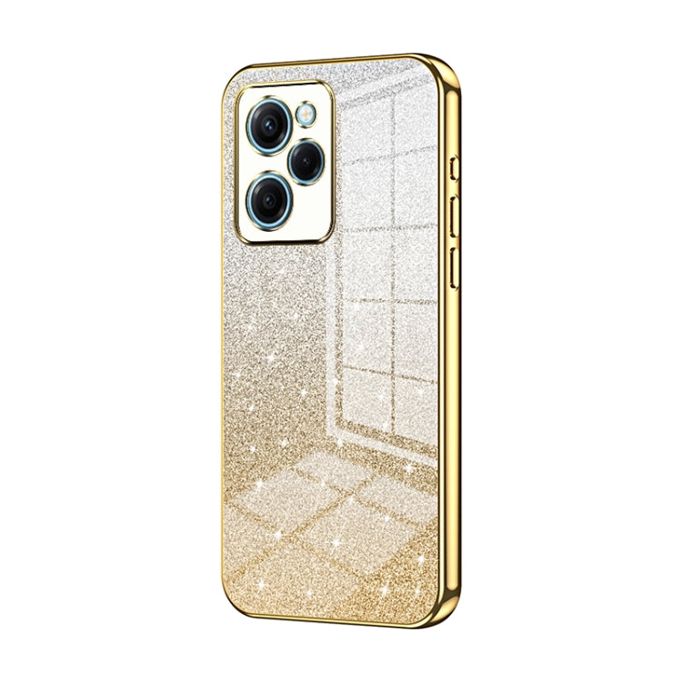 For Xiaomi Redmi Note 12 Pro Speed Gradient Glitter Powder Electroplated Phone Case(Gold) - Xiaomi Cases by PMC TechLife | Online Shopping South Africa | PMC TechLife | Buy Now Pay Later Mobicred