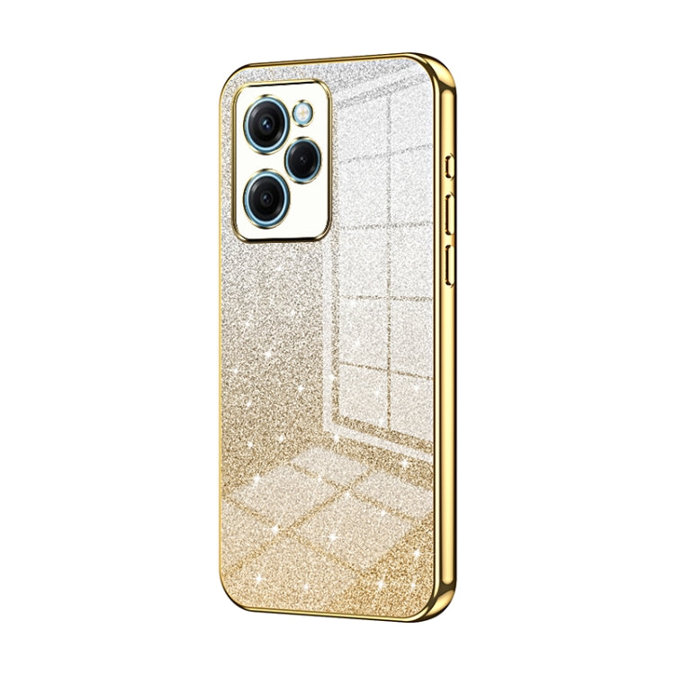 For Xiaomi Redmi Note 12 Pro Speed Gradient Glitter Powder Electroplated Phone Case(Gold) - Xiaomi Cases by PMC Jewellery | Online Shopping South Africa | PMC Jewellery | Buy Now Pay Later Mobicred