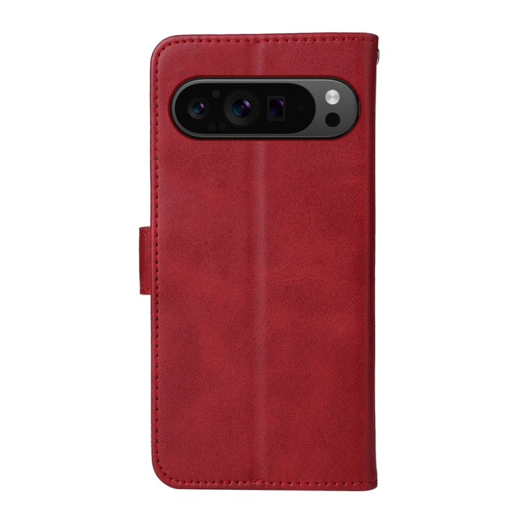 For Google Pixel 9 Pro Classic Calf Texture Flip Leather Phone Case(Red) - Google Cases by PMC Jewellery | Online Shopping South Africa | PMC Jewellery | Buy Now Pay Later Mobicred