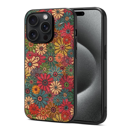 For iPhone 15 Pro Four Seasons Flower Language Series TPU Phone Case(Spring Green) - iPhone 15 Pro Cases by PMC Jewellery | Online Shopping South Africa | PMC Jewellery | Buy Now Pay Later Mobicred