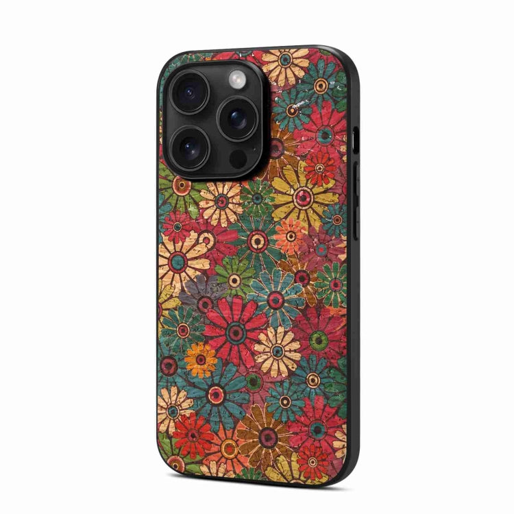 For iPhone 15 Pro Four Seasons Flower Language Series TPU Phone Case(Spring Green) - iPhone 15 Pro Cases by PMC Jewellery | Online Shopping South Africa | PMC Jewellery | Buy Now Pay Later Mobicred