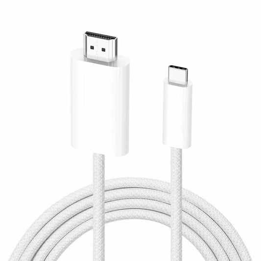 4K 30Hz USB-C / Type-C to HDMI HD Adapter Cable, Length: 1.8m(White) - Cable by PMC Jewellery | Online Shopping South Africa | PMC Jewellery | Buy Now Pay Later Mobicred