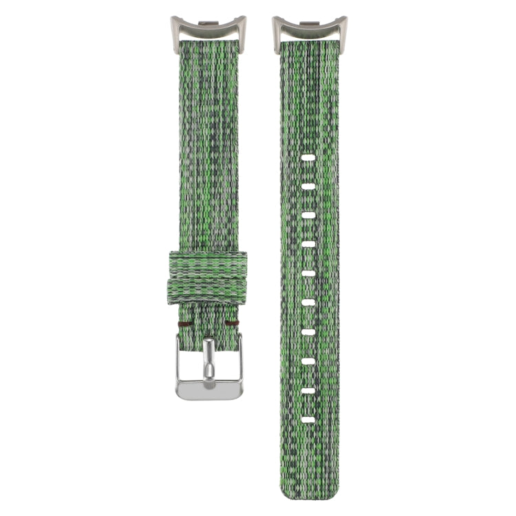 For Xiaomi Mi Band 8 Nylon Canvas Watch Band(Green) - Watch Bands by PMC TechLife | Online Shopping South Africa | PMC TechLife