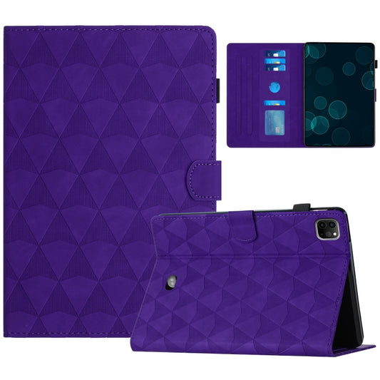 For iPad Pro 11 2024 Diamond Texture Embossed Leather Smart Tablet Case(Purple) - iPad Pro 11 2024 Cases by PMC Jewellery | Online Shopping South Africa | PMC Jewellery | Buy Now Pay Later Mobicred