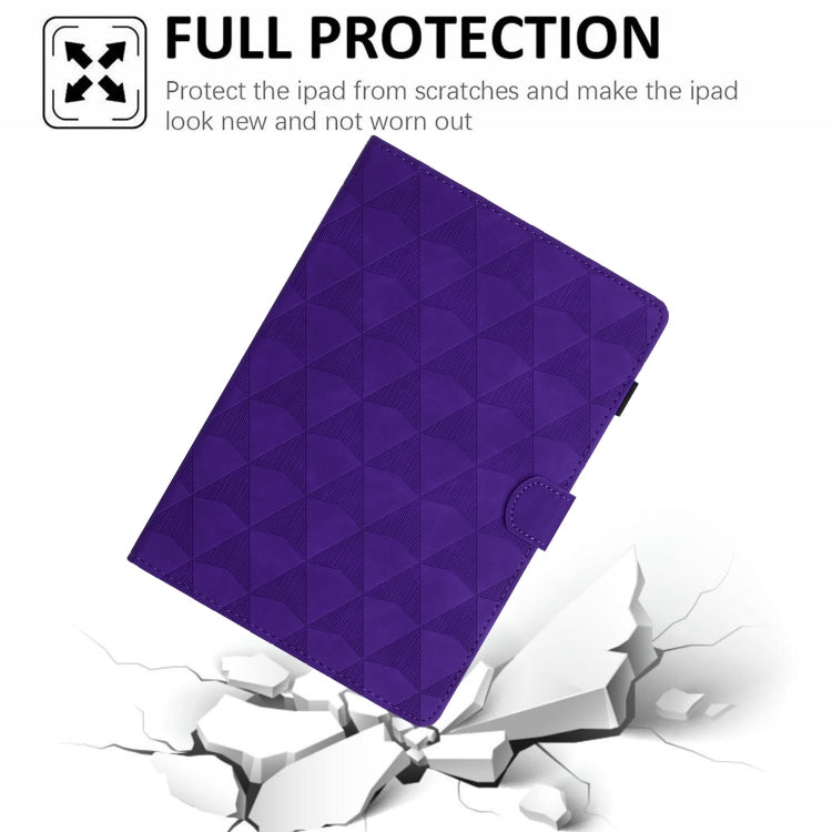 For iPad Pro 11 2024 Diamond Texture Embossed Leather Smart Tablet Case(Purple) - iPad Pro 11 2024 Cases by PMC Jewellery | Online Shopping South Africa | PMC Jewellery | Buy Now Pay Later Mobicred