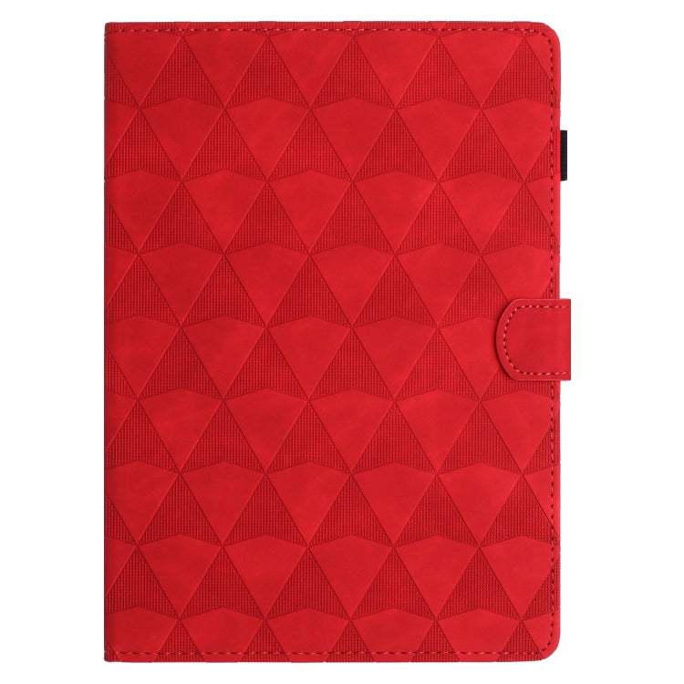 For iPad Pro 11 2024 Diamond Texture Embossed Leather Smart Tablet Case(Red) - iPad Pro 11 2024 Cases by PMC TechLife | Online Shopping South Africa | PMC TechLife | Buy Now Pay Later Mobicred