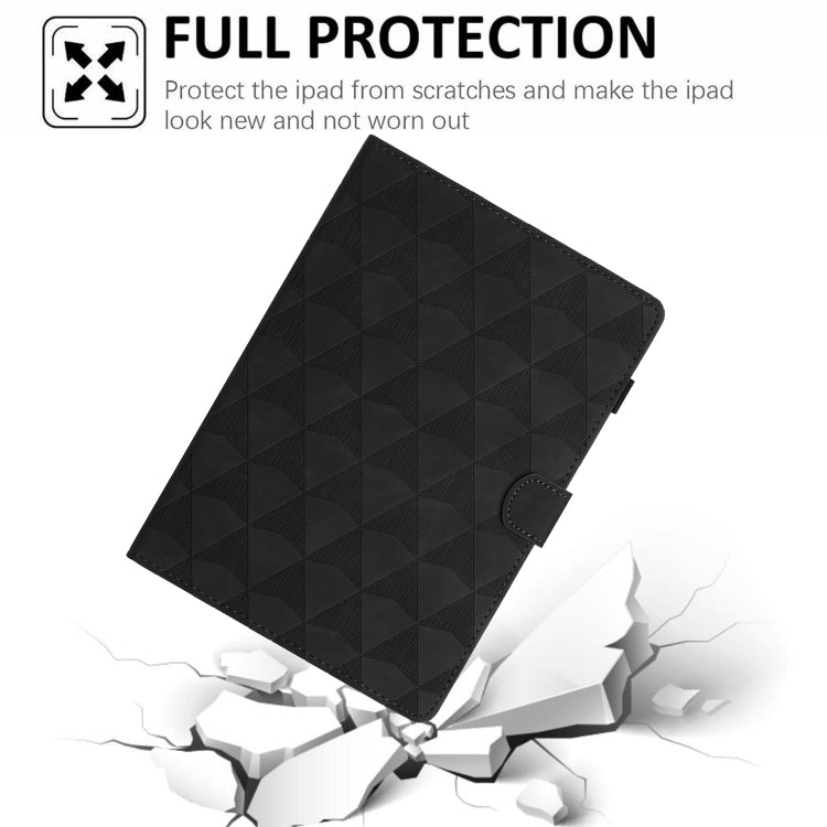 For iPad Pro 11 2024 Diamond Texture Embossed Leather Smart Tablet Case(Black) - free shipping - PMC TechLife - Order now!