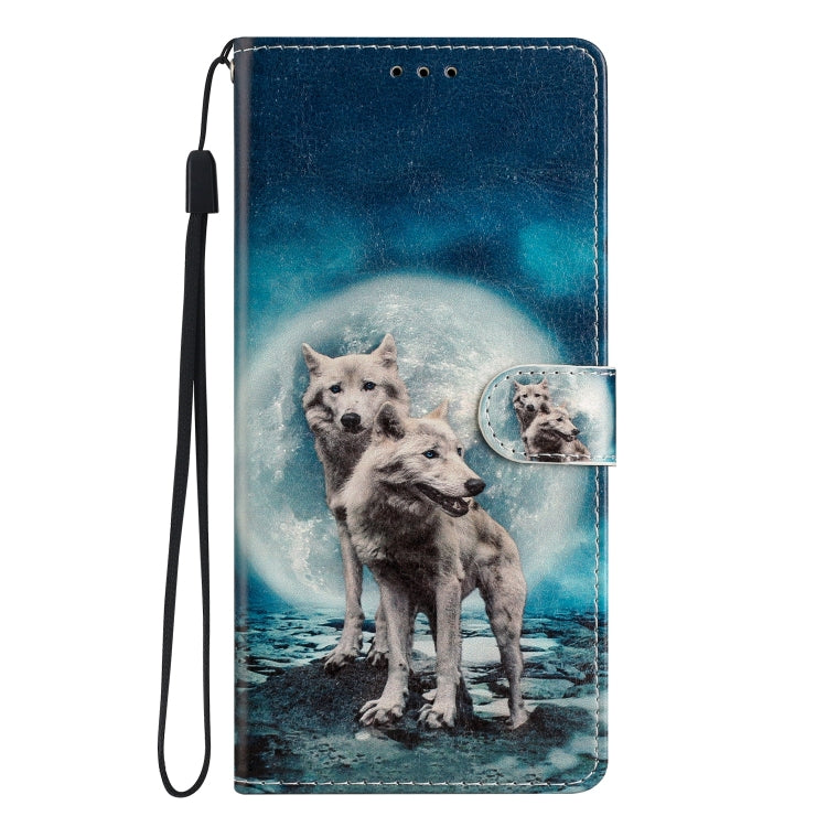 For Blackview A53 Pro Colored Drawing Leather Phone Case(Twin Wolves) - More Brand by PMC Jewellery | Online Shopping South Africa | PMC Jewellery | Buy Now Pay Later Mobicred