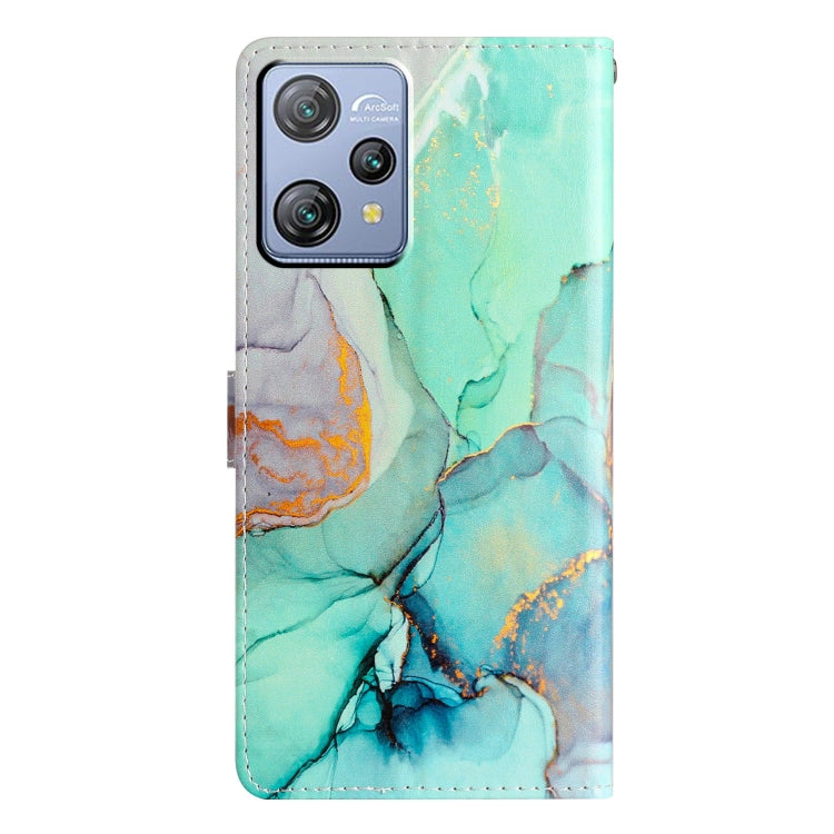 For Blackview A53 Pro Colored Drawing Leather Phone Case(Green Marble) - More Brand by PMC TechLife | Online Shopping South Africa | PMC TechLife | Buy Now Pay Later Mobicred