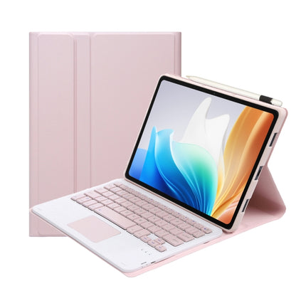 For OPPO Pad Air2 11.4 inch OP14-A TPU Ultra-thin Detachable Bluetooth Keyboard Leather Case with Touchpad(Pink) - Others Keyboard by PMC Jewellery | Online Shopping South Africa | PMC Jewellery