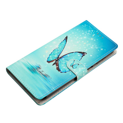 For Ulefone Note 14 Colored Drawing Leather Phone Case(Blue Butterfly) - Ulefone Cases by PMC Jewellery | Online Shopping South Africa | PMC Jewellery | Buy Now Pay Later Mobicred