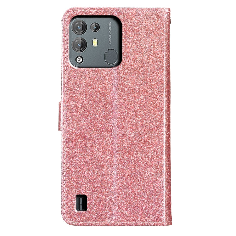 For Blackview A55 Pro Glitter Powder Flip Leather Phone Case(Rose Gold) - More Brand by PMC Jewellery | Online Shopping South Africa | PMC Jewellery