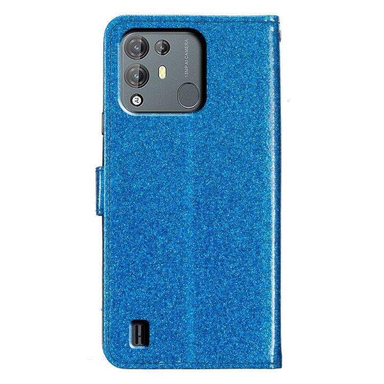 For Blackview A55 Pro Glitter Powder Flip Leather Phone Case(Blue) - More Brand by PMC Jewellery | Online Shopping South Africa | PMC Jewellery