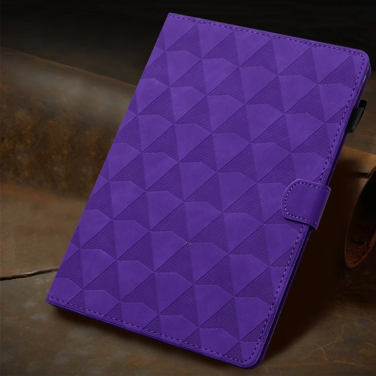 For Lenovo Tab M11/Xiaoxin Pad 11 2024 Diamond Texture Embossed Leather Smart Tablet Case(Purple) - Lenovo by PMC Jewellery | Online Shopping South Africa | PMC Jewellery | Buy Now Pay Later Mobicred