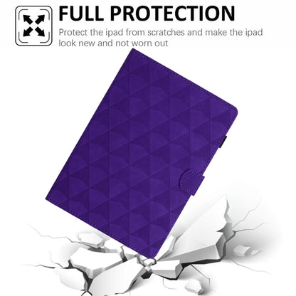 For Lenovo Tab M11/Xiaoxin Pad 11 2024 Diamond Texture Embossed Leather Smart Tablet Case(Purple) - Lenovo by PMC Jewellery | Online Shopping South Africa | PMC Jewellery | Buy Now Pay Later Mobicred