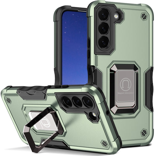 For Samsung Galaxy S24+ 5G Non-slip Shockproof Armor Phone Case with Ring Holder(Green) - Galaxy S24+ 5G Cases by PMC Jewellery | Online Shopping South Africa | PMC Jewellery