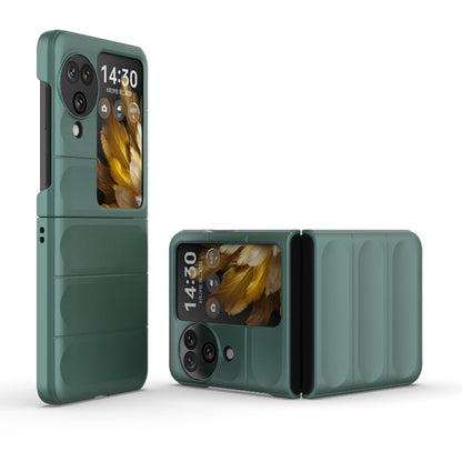 For OPPO Find N3 Flip Magic Shield Fold PC Shockproof Phone Case(Dark Green) - Find N3 Flip Cases by PMC Jewellery | Online Shopping South Africa | PMC Jewellery | Buy Now Pay Later Mobicred