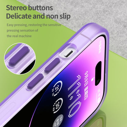 For iPhone 15 Pro MagSafe Frosted Translucent TPU + PC Full Coverage Phone Case(Dark Purple) - iPhone 15 Pro Cases by PMC Jewellery | Online Shopping South Africa | PMC Jewellery | Buy Now Pay Later Mobicred