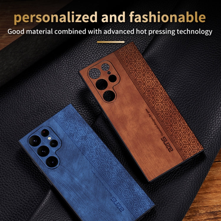 For Samsung Galaxy S24 Ultra 5G AZNS 3D Embossed Skin Feel Phone Case(Brown) - Galaxy S24 Ultra 5G Cases by AZNS | Online Shopping South Africa | PMC Jewellery