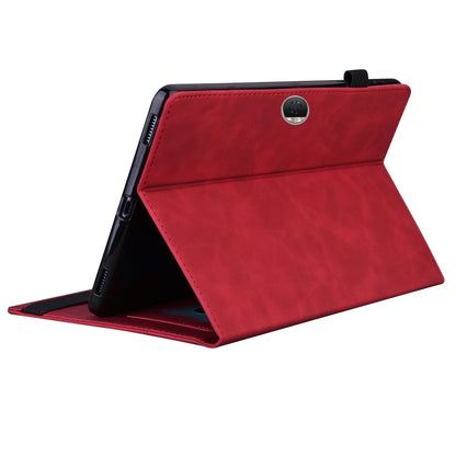 For Honor Pad 9 Splicing Shockproof Leather Tablet Case(Red) - Honor by PMC Jewellery | Online Shopping South Africa | PMC Jewellery | Buy Now Pay Later Mobicred