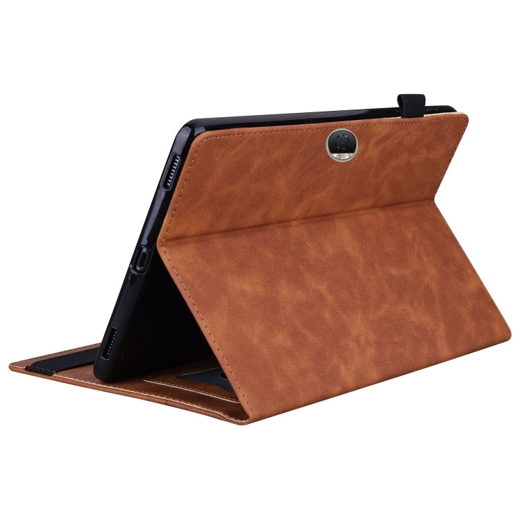 For Honor Pad 9 Splicing Shockproof Leather Tablet Case(Brown) - Honor by PMC TechLife | Online Shopping South Africa | PMC TechLife | Buy Now Pay Later Mobicred