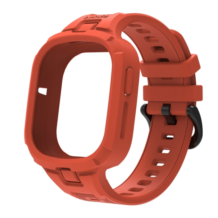 For Honor Watch 4 Solid Color Integrated TPU Watch Band(Orange) - Watch Bands by PMC TechLife | Online Shopping South Africa | PMC TechLife | Buy Now Pay Later Mobicred