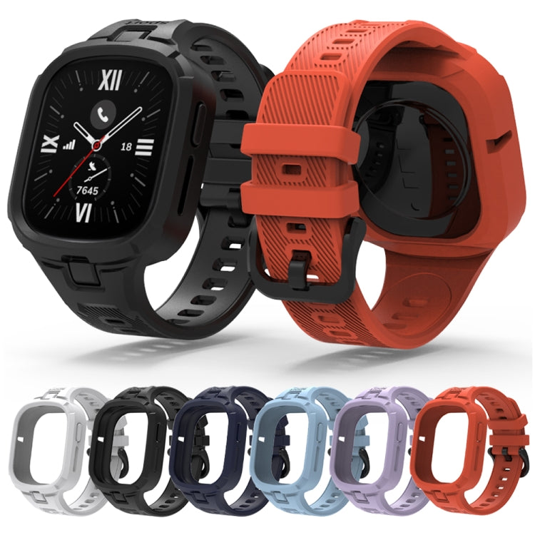 For Honor Watch 4 Solid Color Integrated TPU Watch Band(Orange) - Watch Bands by PMC TechLife | Online Shopping South Africa | PMC TechLife | Buy Now Pay Later Mobicred