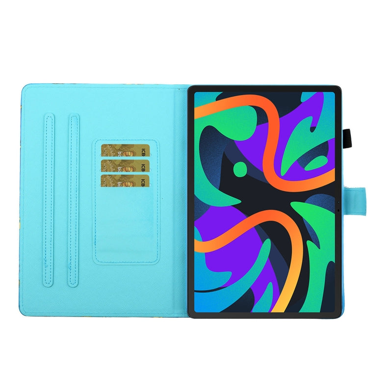 For Lenovo Tab M11/ Xiaoxin Pad 11 2024 Coloured Drawing Stitching Smart Leather Tablet Case(Panda) - Lenovo by PMC Jewellery | Online Shopping South Africa | PMC Jewellery | Buy Now Pay Later Mobicred