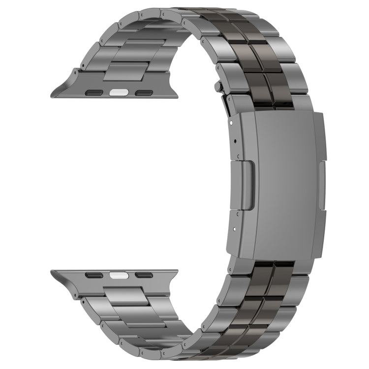 For Apple Watch Series 2 38mm Tortoise Buckle Titanium Steel Watch Band(Grey) - Watch Bands by PMC Jewellery | Online Shopping South Africa | PMC Jewellery