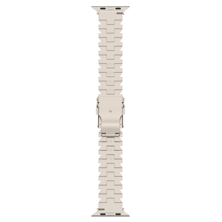 For Apple Watch Series 9 41mm Butterfly Type Titanium Steel Watch Band(Silver) - Watch Bands by PMC Jewellery | Online Shopping South Africa | PMC Jewellery