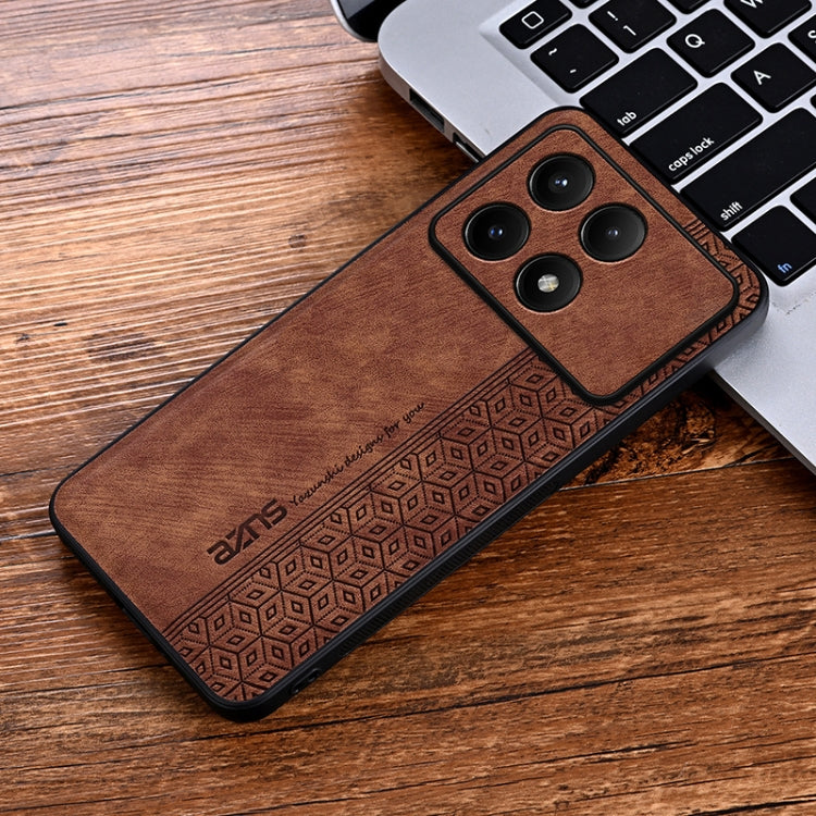 For Xiaomi Redmi K70 AZNS 3D Embossed Skin Feel Phone Case(Brown) - Xiaomi Cases by AZNS | Online Shopping South Africa | PMC Jewellery | Buy Now Pay Later Mobicred