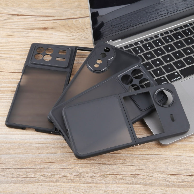 For Honor Magic V2 Matte Black TPU + PC Phone Case - Honor Cases by PMC TechLife | Online Shopping South Africa | PMC TechLife