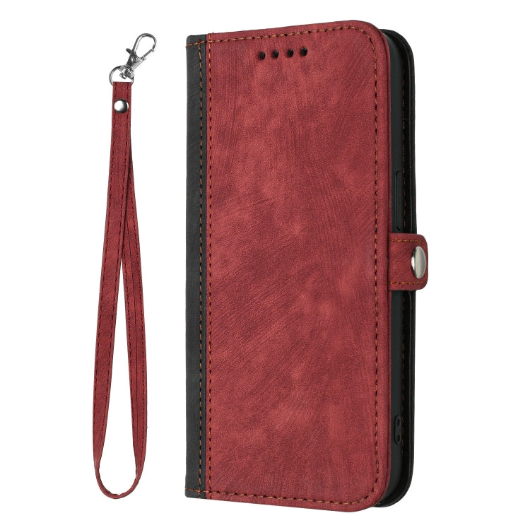 For Google Pixel 9 Pro Side Buckle Double Fold Hand Strap Leather Phone Case(Red) - Google Cases by PMC Jewellery | Online Shopping South Africa | PMC Jewellery | Buy Now Pay Later Mobicred