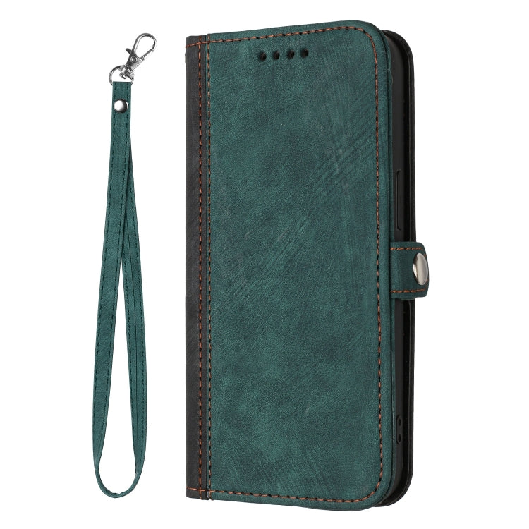 For Google Pixel 9 Side Buckle Double Fold Hand Strap Leather Phone Case(Dark Green) - Google Cases by PMC TechLife | Online Shopping South Africa | PMC TechLife | Buy Now Pay Later Mobicred